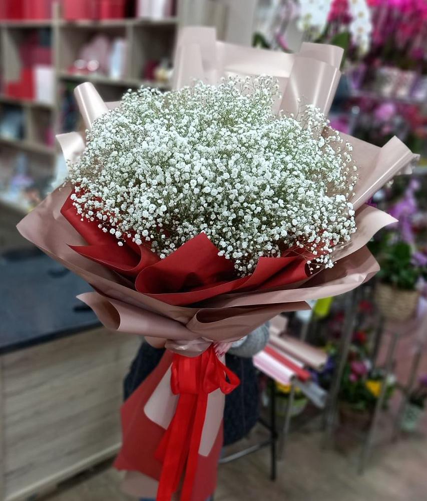 Букет Белые хлопья в Касимове Букет цветов из: Гипсофила в Касимове