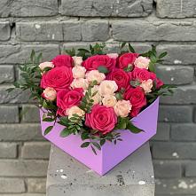 Композиция моя любовь в Касимове Цветочная композиция из Розы в коробке в Касимове