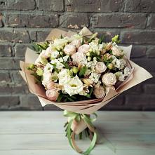 Букет цветов из:  Альстромерии, Розы и Хризантемы в Касимове