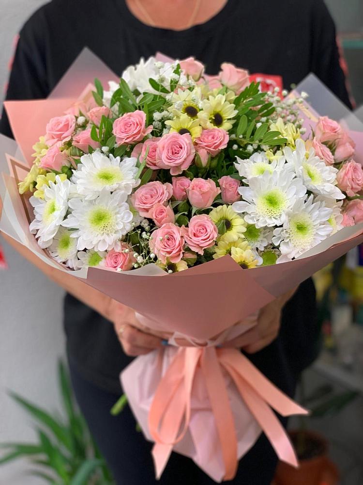 Букет цветов из: Розы и Хризантемы в Касимове