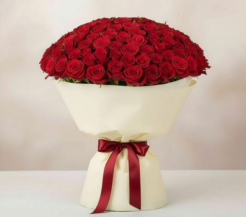 101 Красная роза Милано в Касимове Букет 101 Красная роза Милано в Касимове