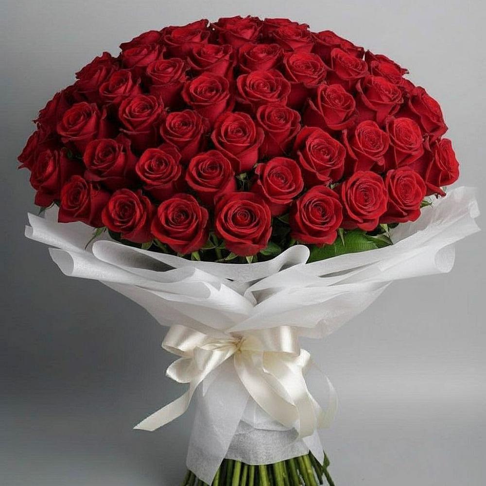 101 Красная роза Блэк Мэджик в Касимове Букет 101 Красная роза Блэк Мэджик в Касимове