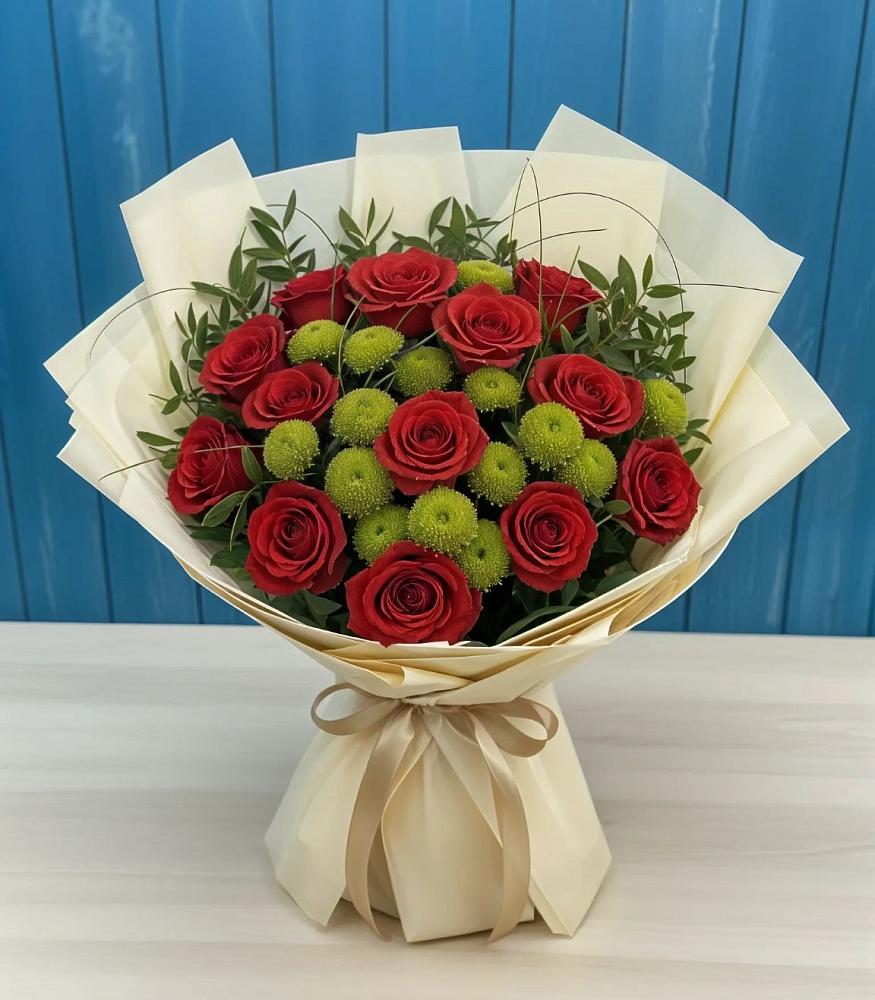 Букет цветов из: Розы и Хризантемы в Касимове