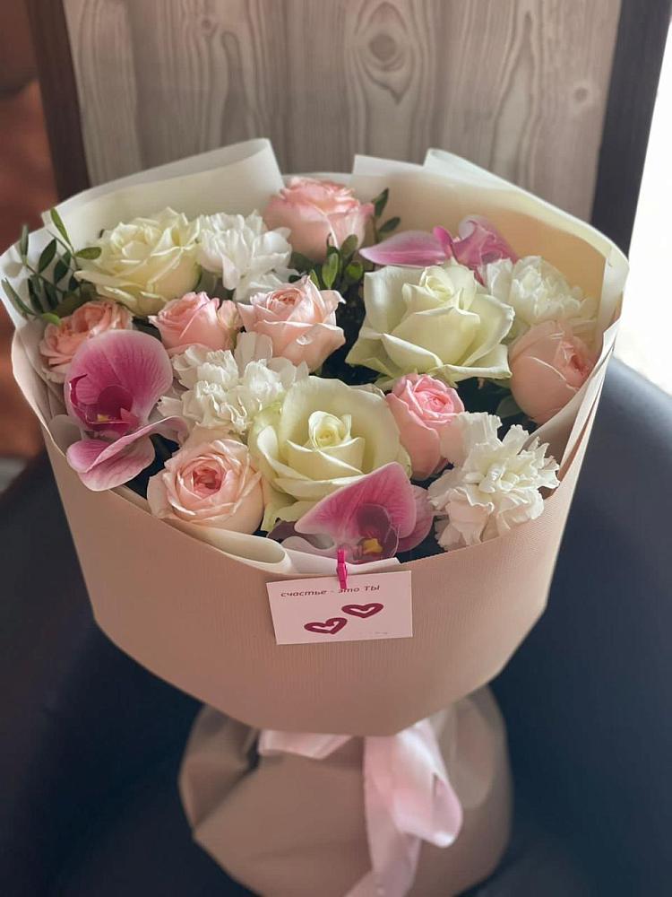 Букет цветов из: Орхидеи, Розы и Гвоздики в Касимове