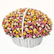 Премиум корзина Кустовых Роз в Касимове Премиум букет из: Розы в Касимове