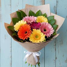 Букет яркий день в Касимове Букет цветов из:  Герберы в Касимове