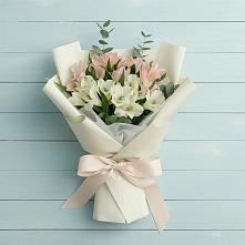 Букет Утренний поцелуй в Касимове Букет цветов из:  Альстромерии в Касимове