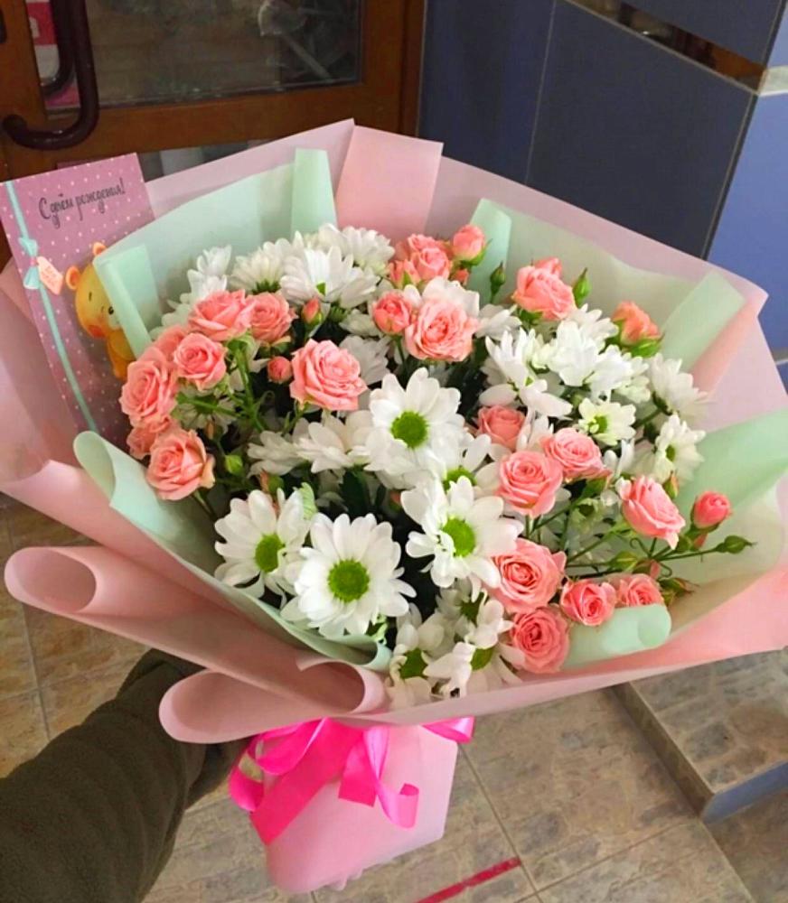 Букет цветов из: Розы и Хризантемы в Касимове