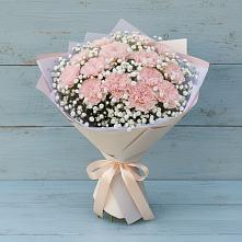 Букет Нежность рассвета в Касимове Букет цветов из:  Гвоздики в Касимове