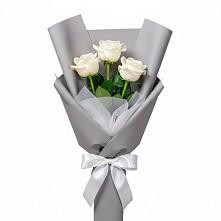 Букет 3 белые розы #REPLACE_PRED# Касимове Букет 3 белые розы #REPLACE_PRED# Касимове