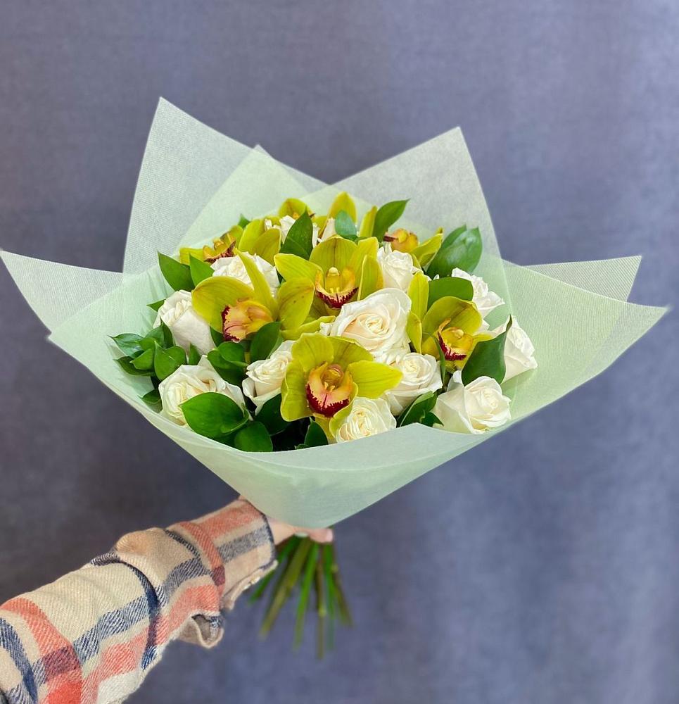 Букет цветов из: Орхидеи и Розы в Касимове