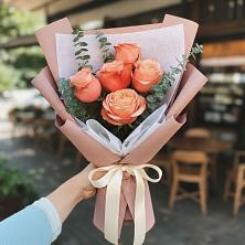 Букет персиковый аромат в Касимове Букет цветов из:  Розы в Касимове