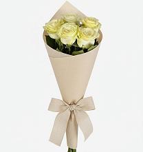 Букет белые крылья в Касимове Букет цветов из:  Розы в Касимове