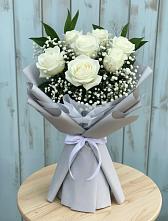 Букет из белых роз #REPLACE_PRED# Касимове Букет цветов из:  Розы #REPLACE_PRED# Касимове