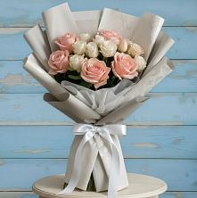 Букет Нежное облако в Касимове Букет цветов из:  Розы в Касимове