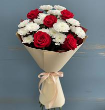 Букет цветов из:  Розы и Хризантемы в Касимове