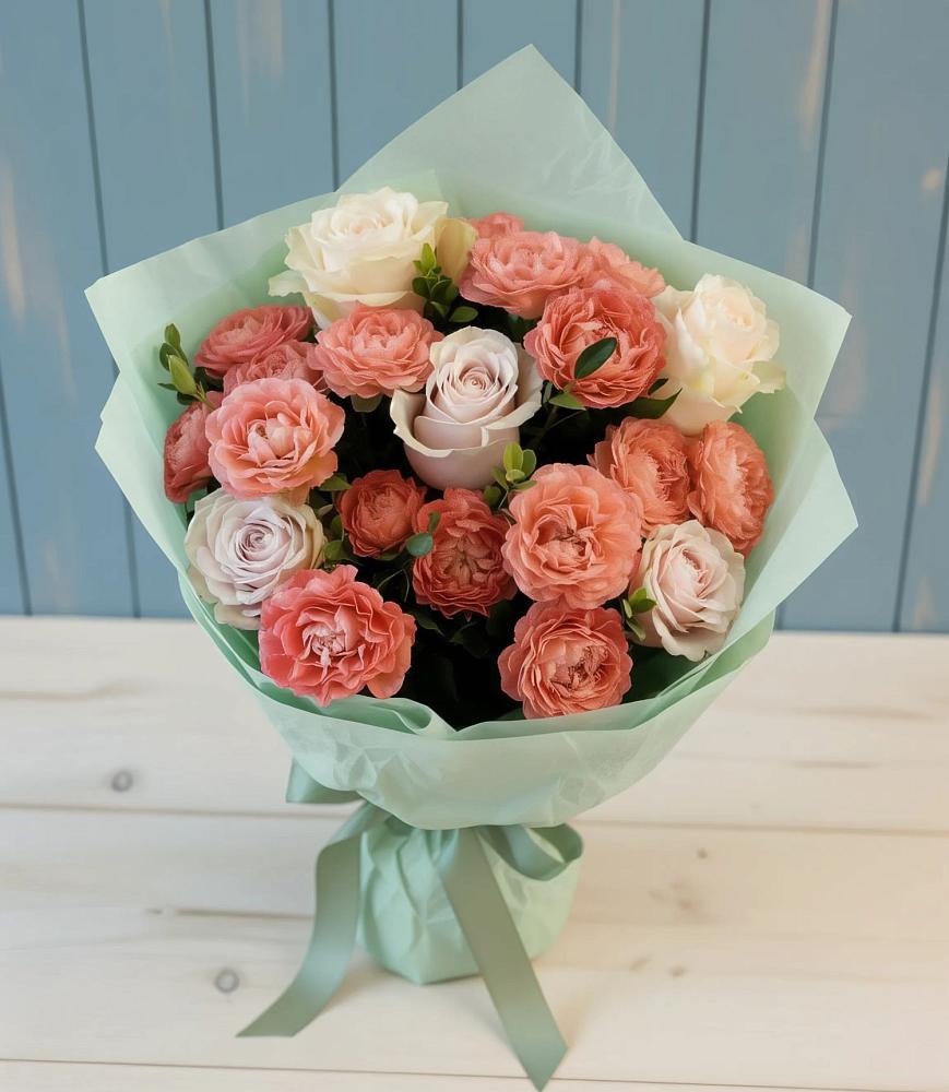 Букет влюбленный романтик в Касимове Букет цветов из: Розы в Касимове