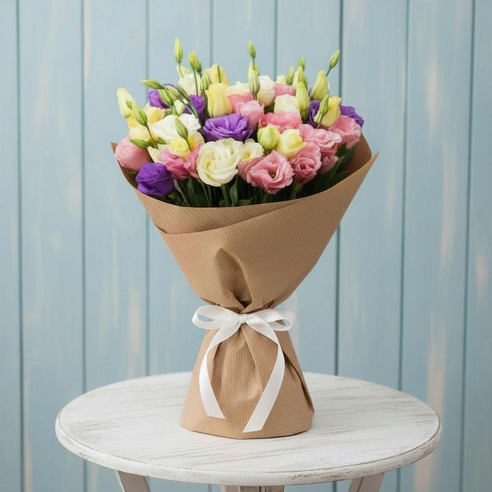 Букет Цветная эустома в Касимове Букет цветов из: Лизиантусы в Касимове