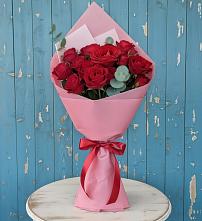 Букет красный бархат в Касимове Букет цветов из:  Розы в Касимове