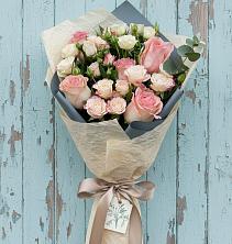 Букет нежный и розовый в Касимове Букет цветов из:  Розы в Касимове