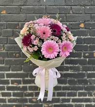 Букет цветов из:  Герберы и Хризантемы в Касимове