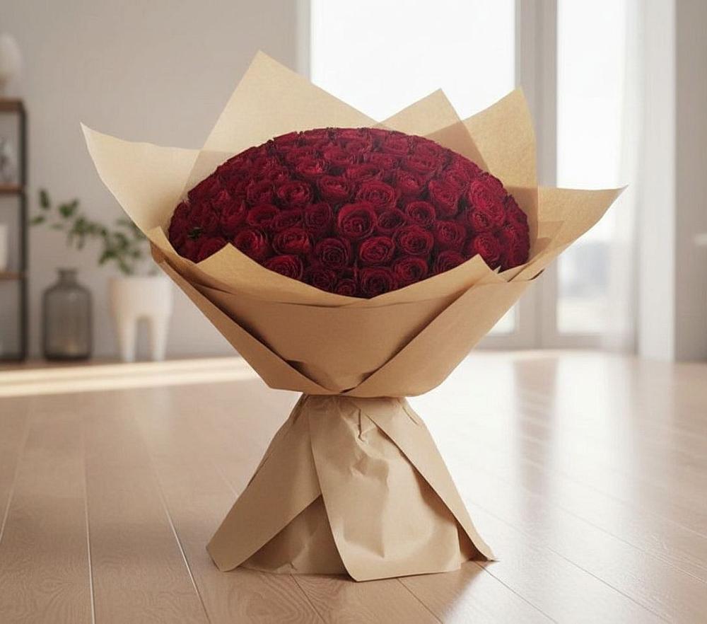 Букет 101 Красная роза в Касимове