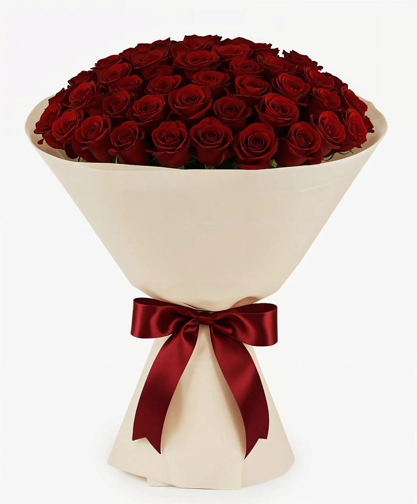 Букет 101 Бордовая роза Блэк Бакарра в Касимове