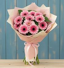 Букет пурпурно-розовый в Касимове Букет цветов из:  Герберы в Касимове