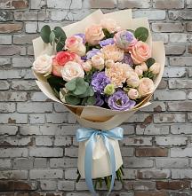 Букет Феерия #REPLACE_PRED# Касимове Букет цветов из:  Розы, Лизиантусы и Гвоздики #REPLACE_PRED# Касимове