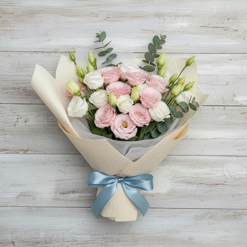 Букет шампанское в Касимове Букет цветов из: Лизиантусы в Касимове